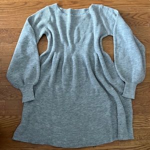 Grey sweater dress